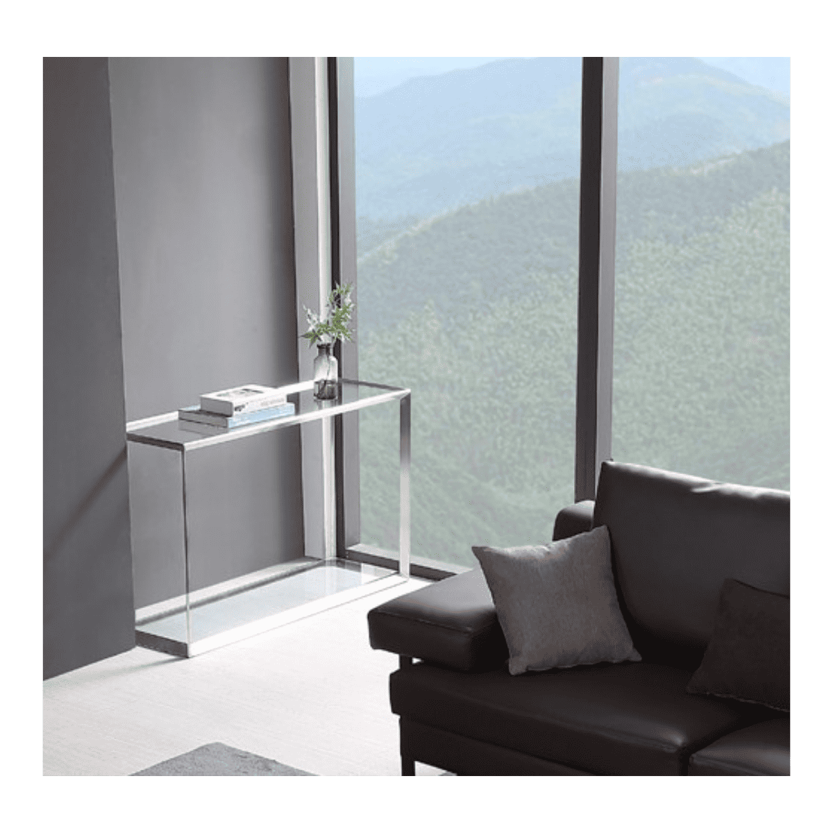 Console en verre