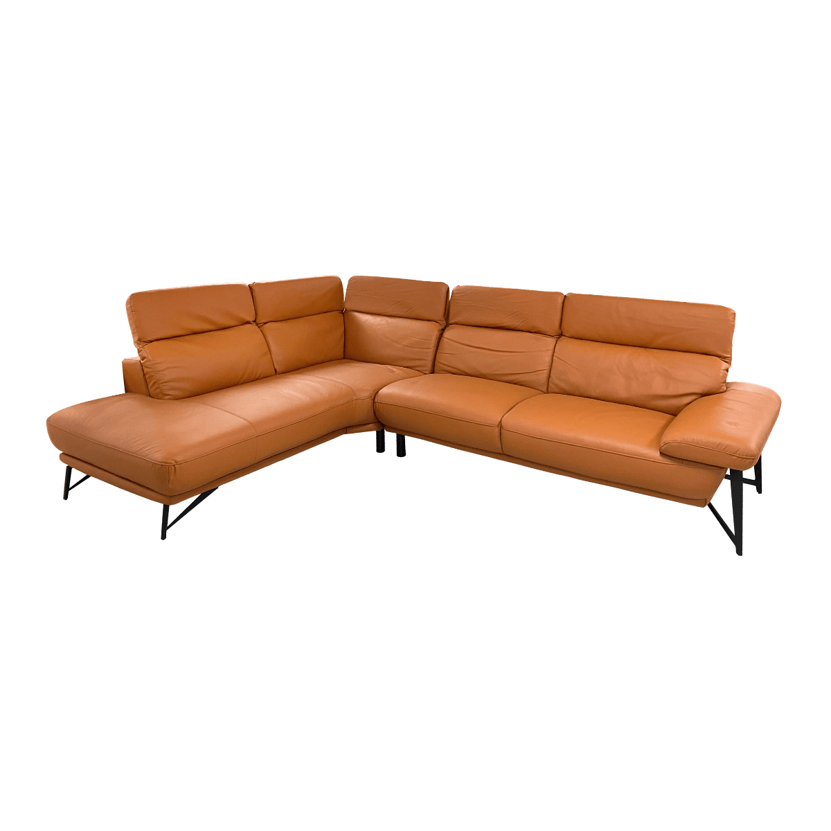 Salon d'angle en cuir