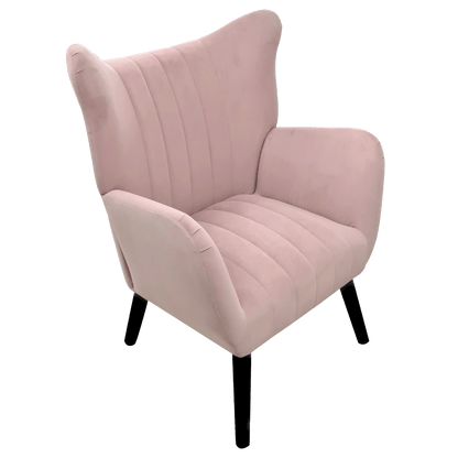 Fauteuil club en velours