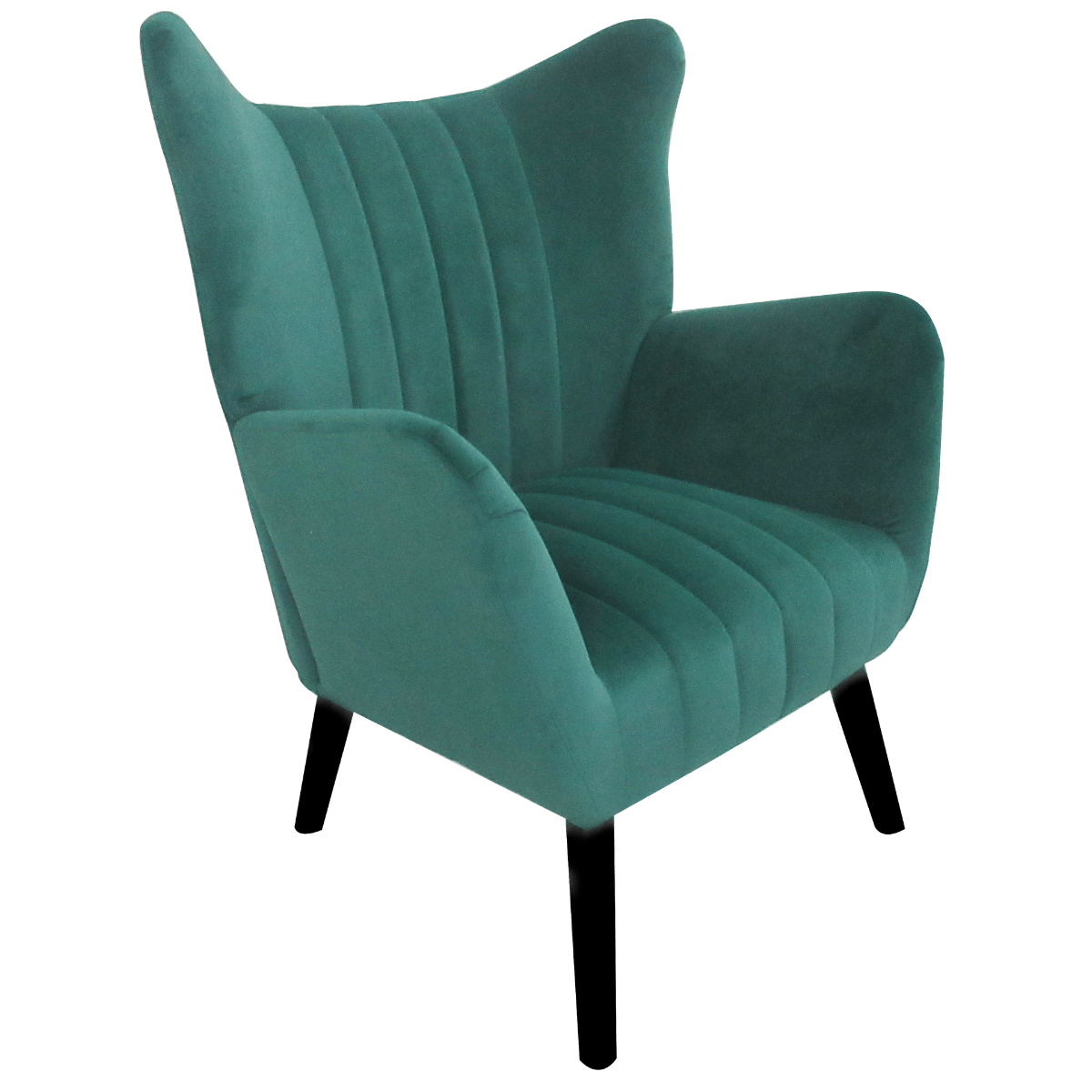 Fauteuil club tissu velvet