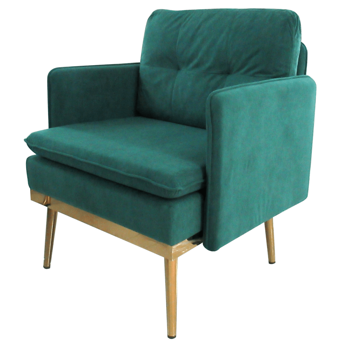 Fauteuil club tissu velvet