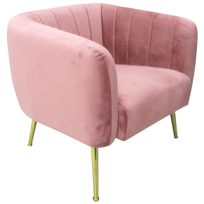 Fauteuil club en velours