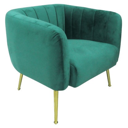 Fauteuil club en velours