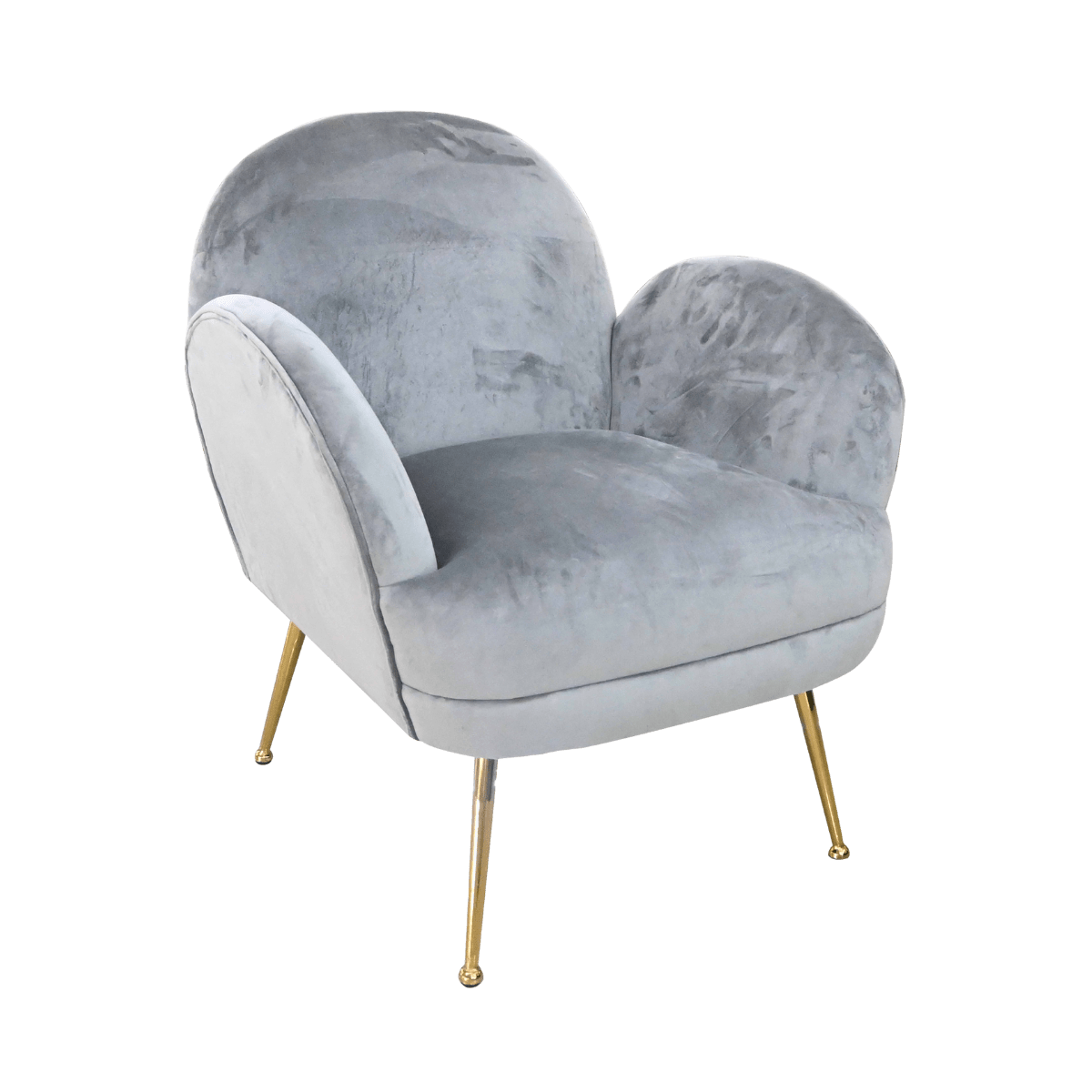 Fauteuil club en velours