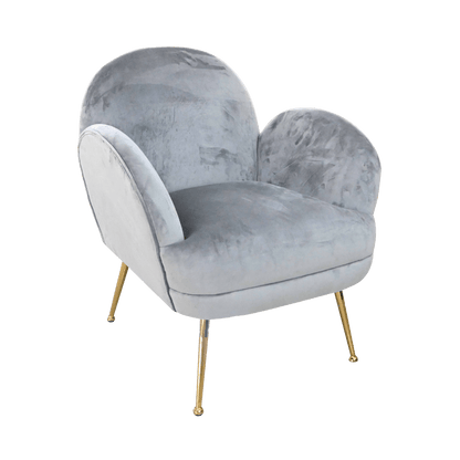 Fauteuil club en velours