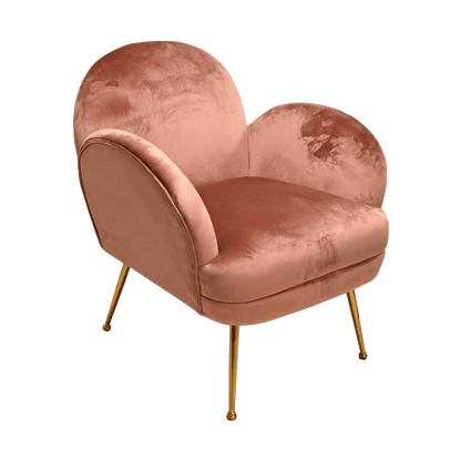 Fauteuil club en velours