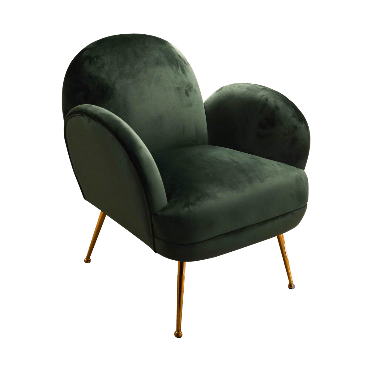 Fauteuil club en velours