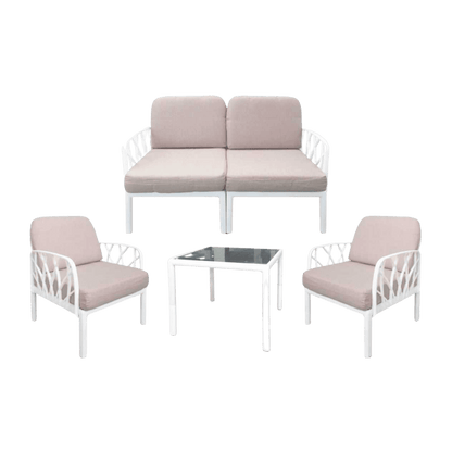 Salon de jardin 2+1+1