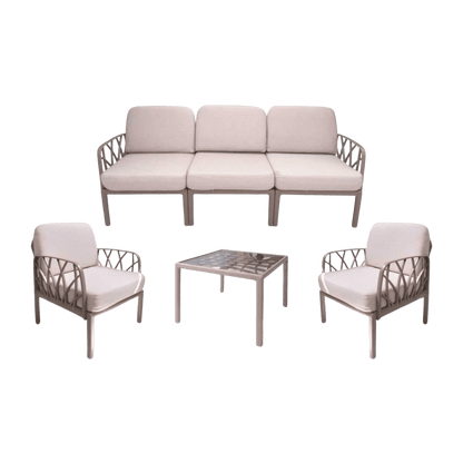 Salon de jardin 3+1+1