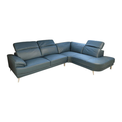 Salon d'angle en cuir