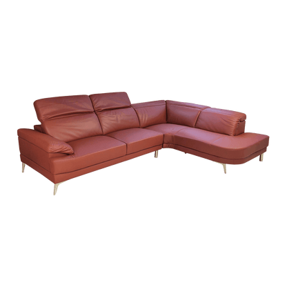 Salon d'angle en cuir