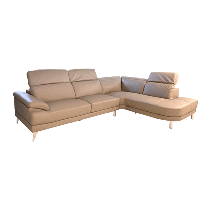 Salon d'angle en cuir