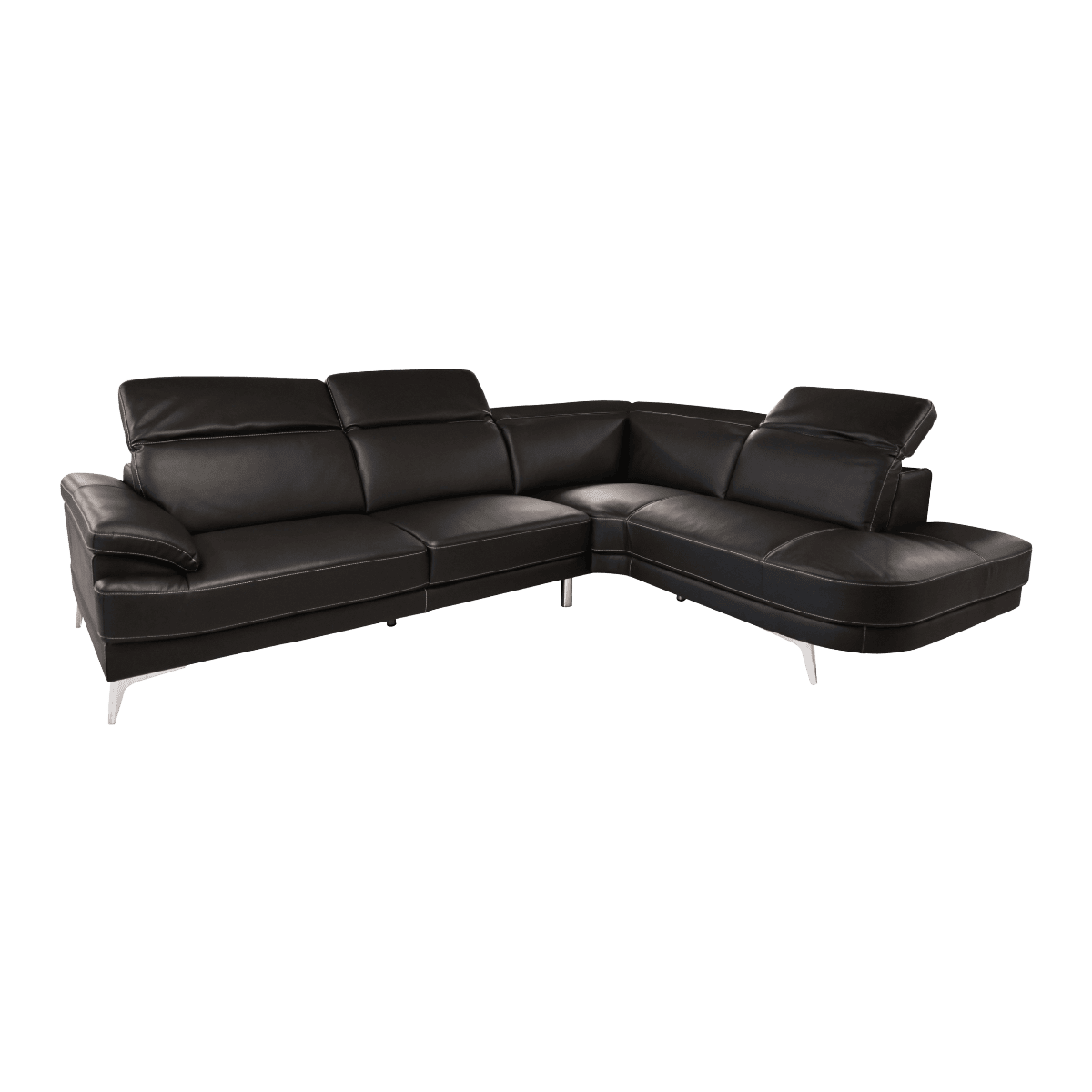 Salon d'angle en cuir