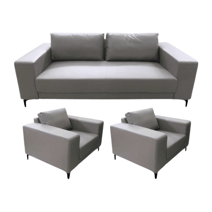 Salon de bureau 3+1+1 en cuir