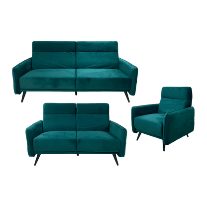 Salon 3+2+1 en velours