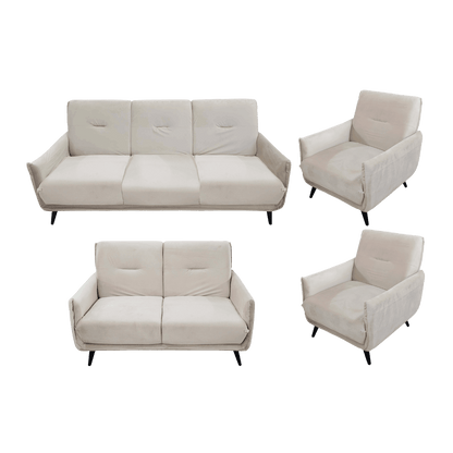 Salon 3+2+1+1 en velours