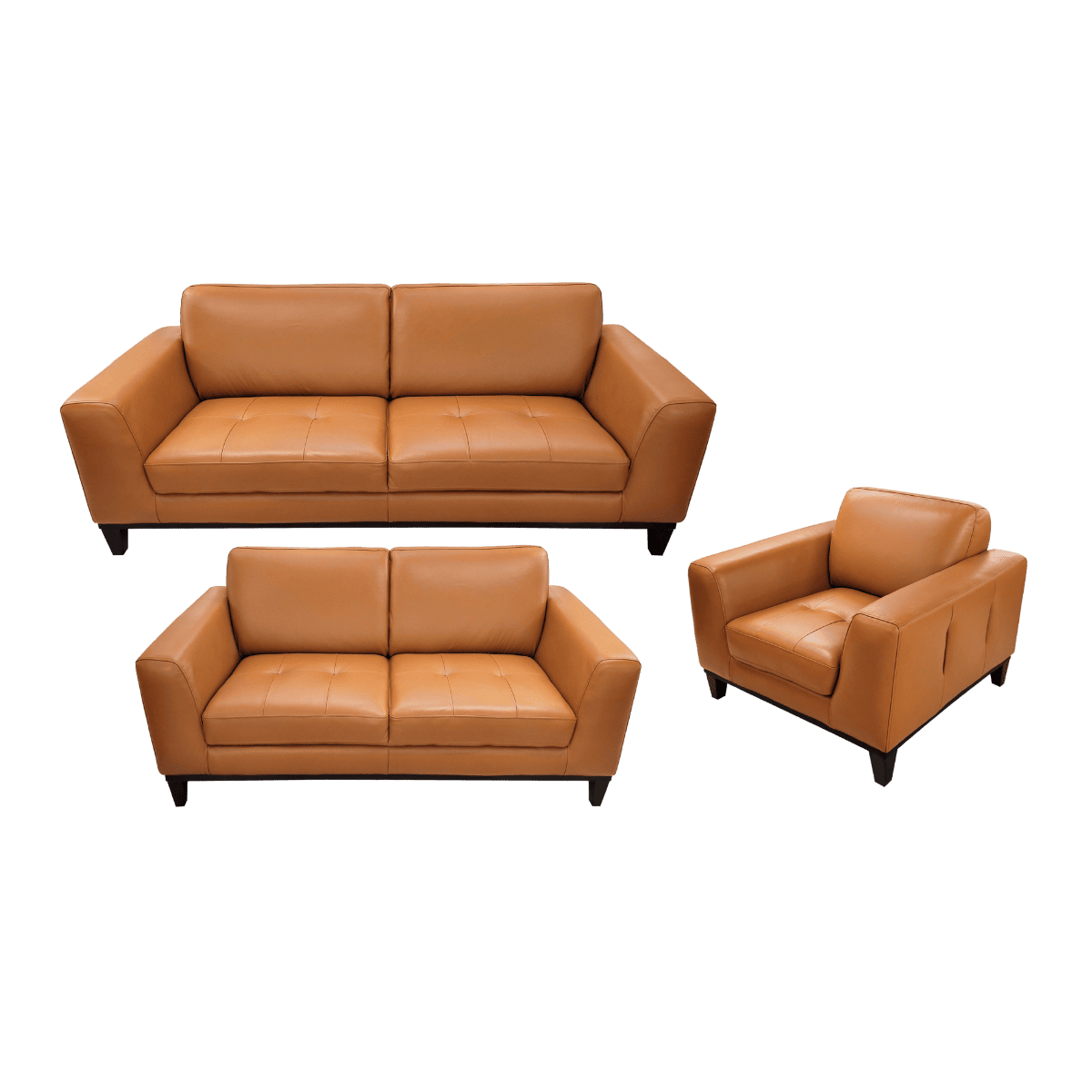 Salon 3+2+1 en cuir