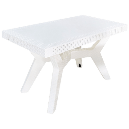 Table rectangulaire en rotin