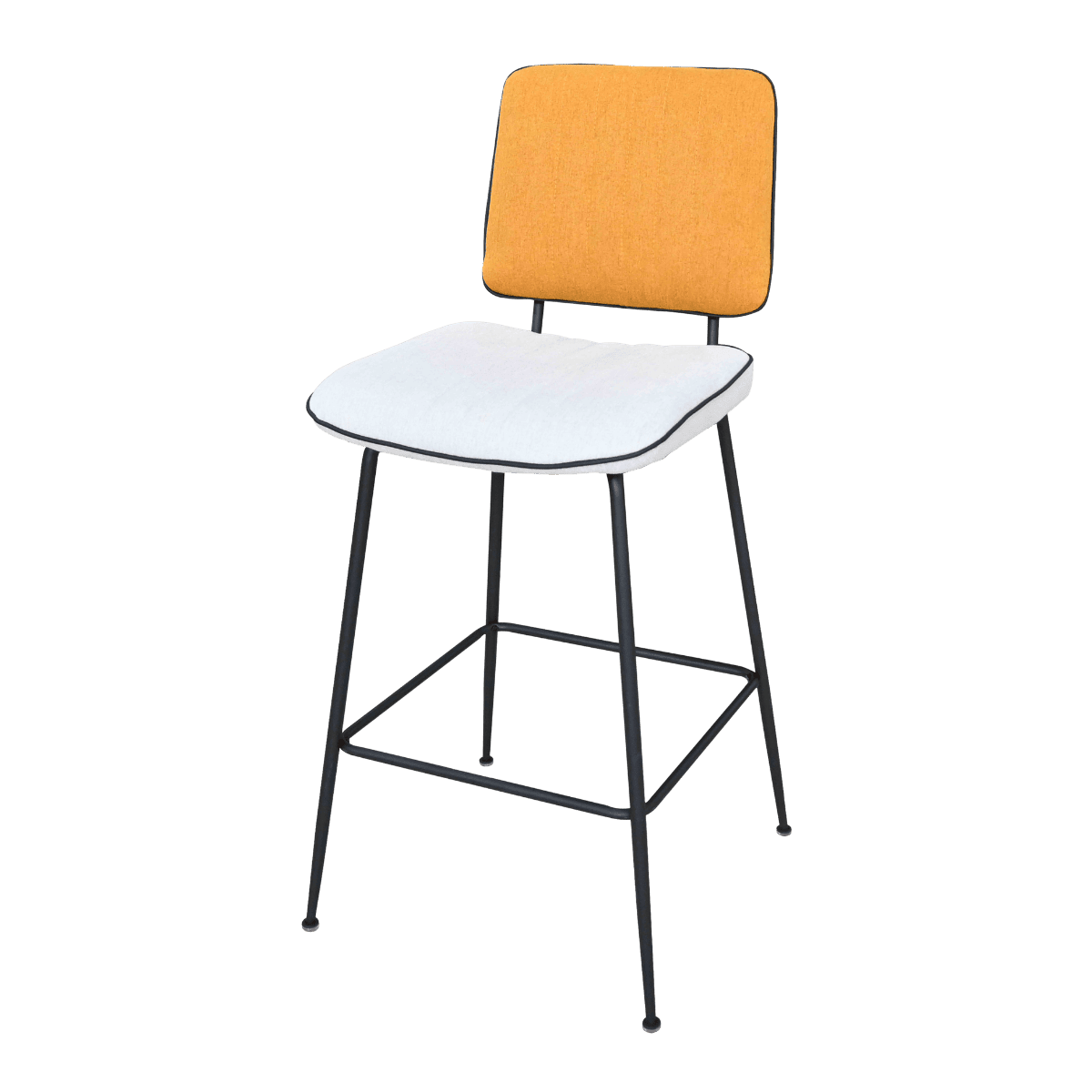 Chaise de bar en tissu