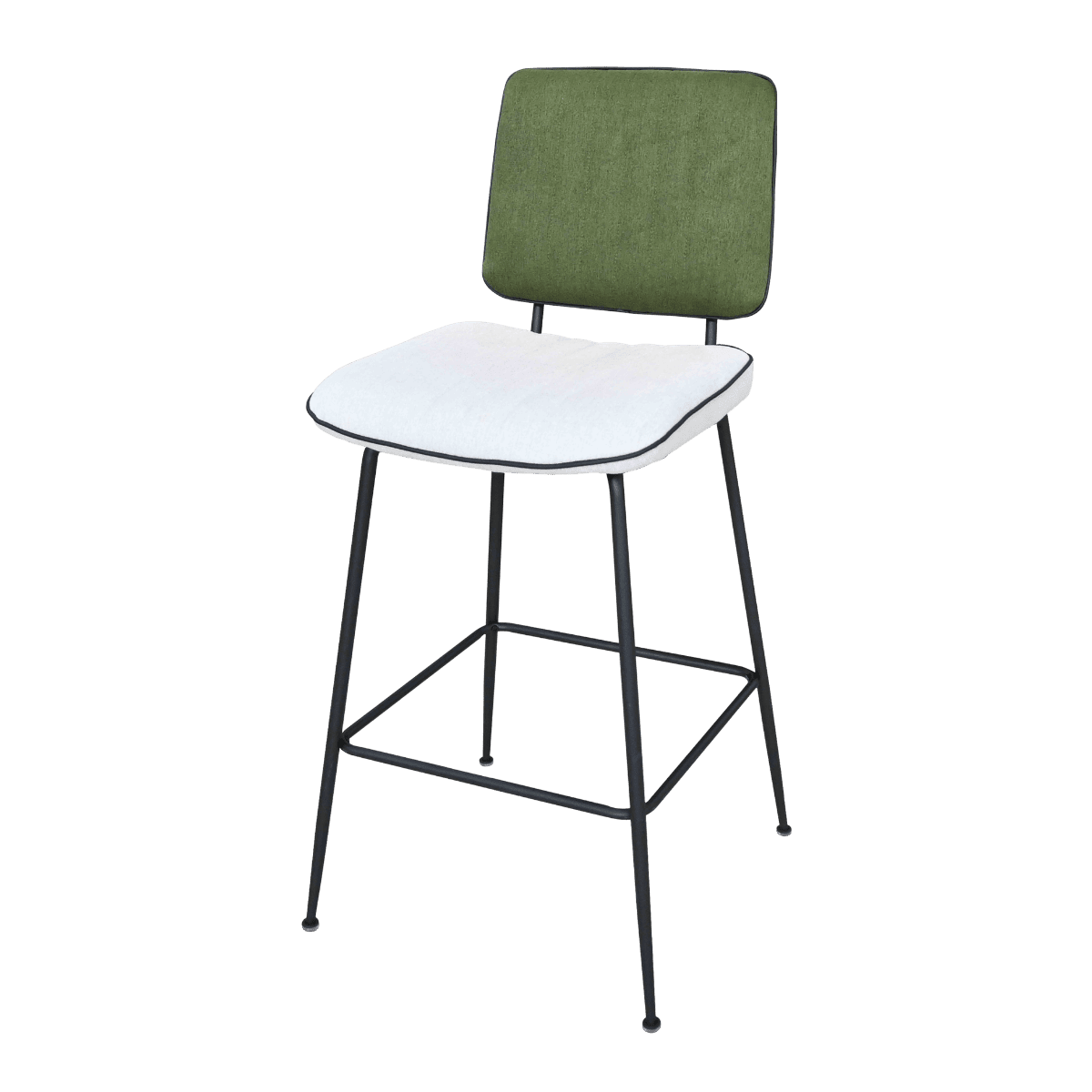 Chaise de bar en tissu