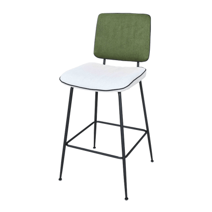 Chaise de bar en tissu