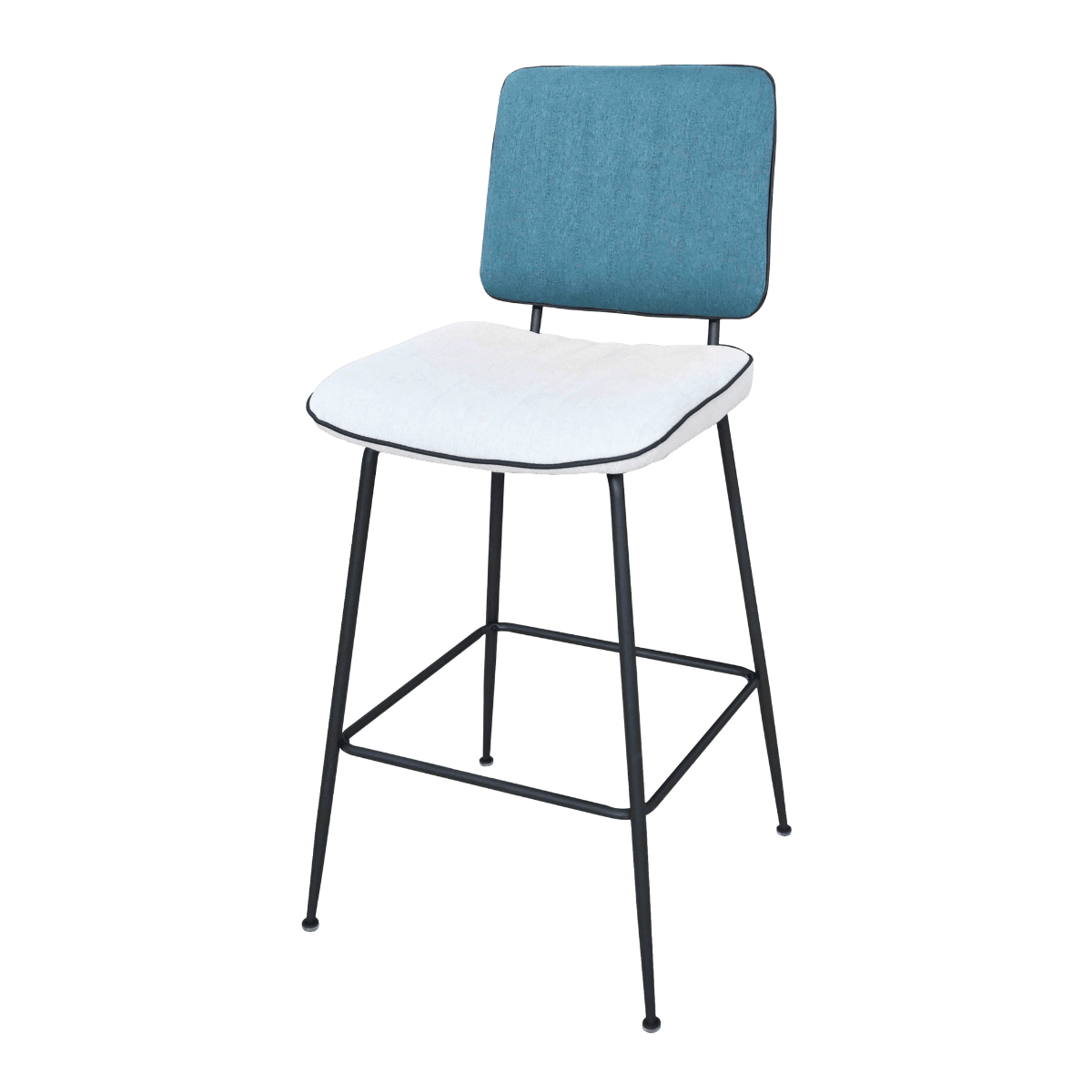 Chaise de bar en tissu