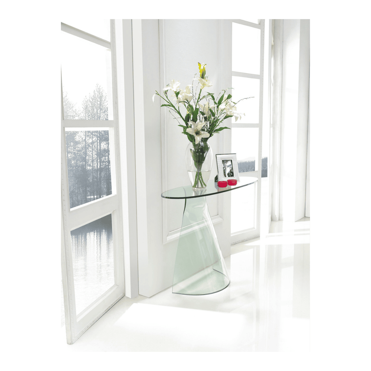 Console en verre