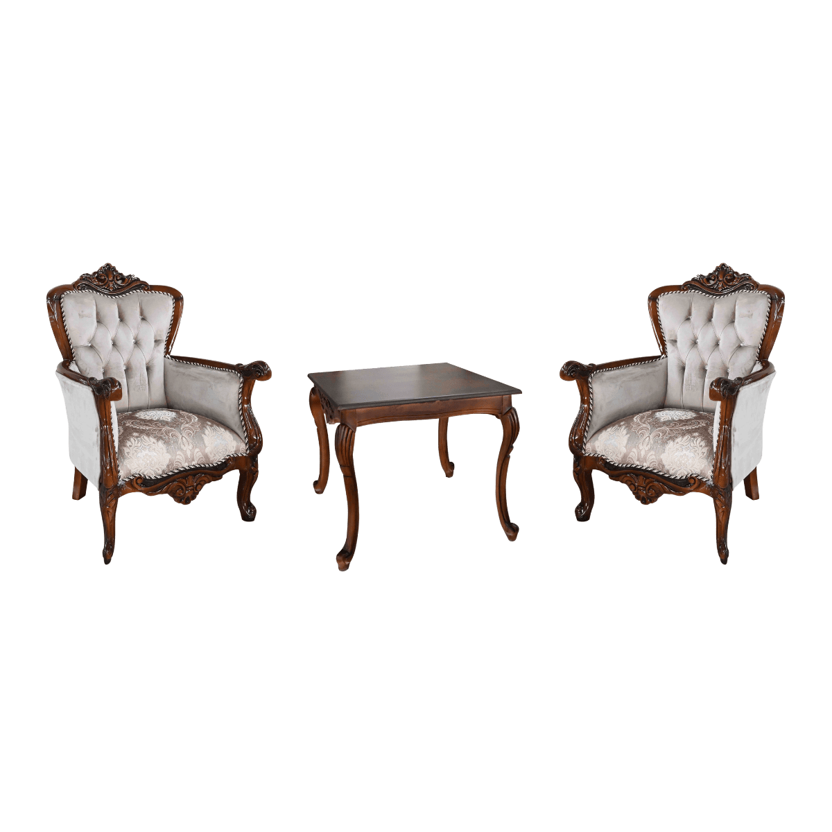 Set de 2 fauteuils baroques