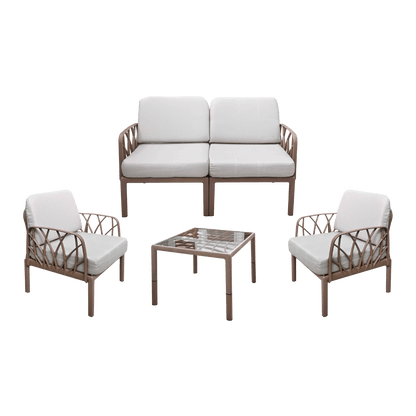 Salon de jardin 2+1+1