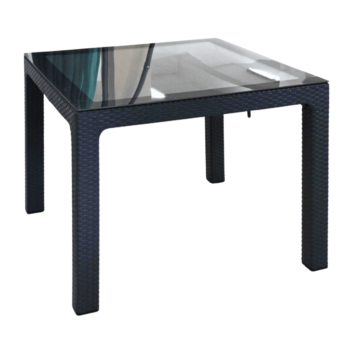 Table de jardin en verre