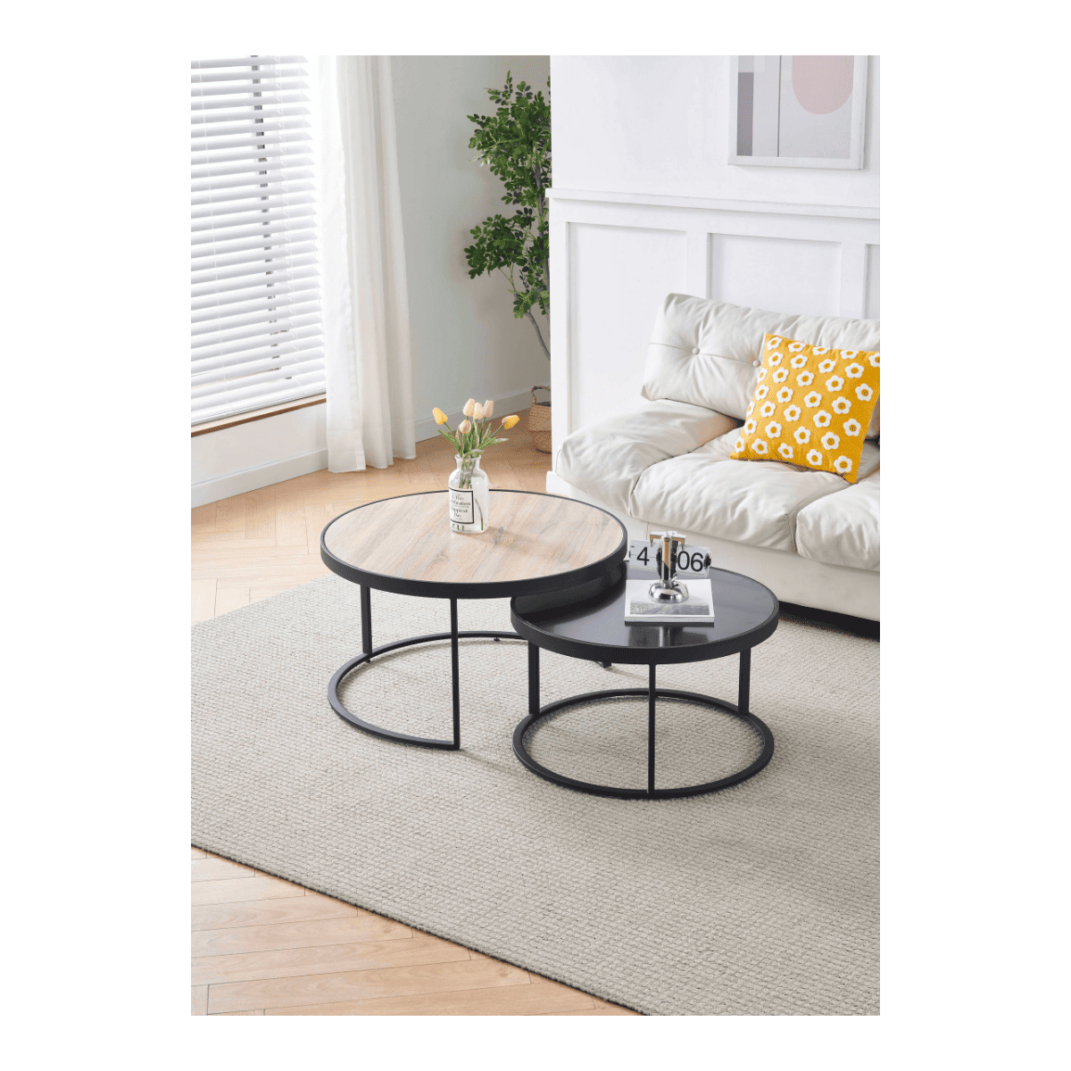 SET DE 2 TABLES BASSES