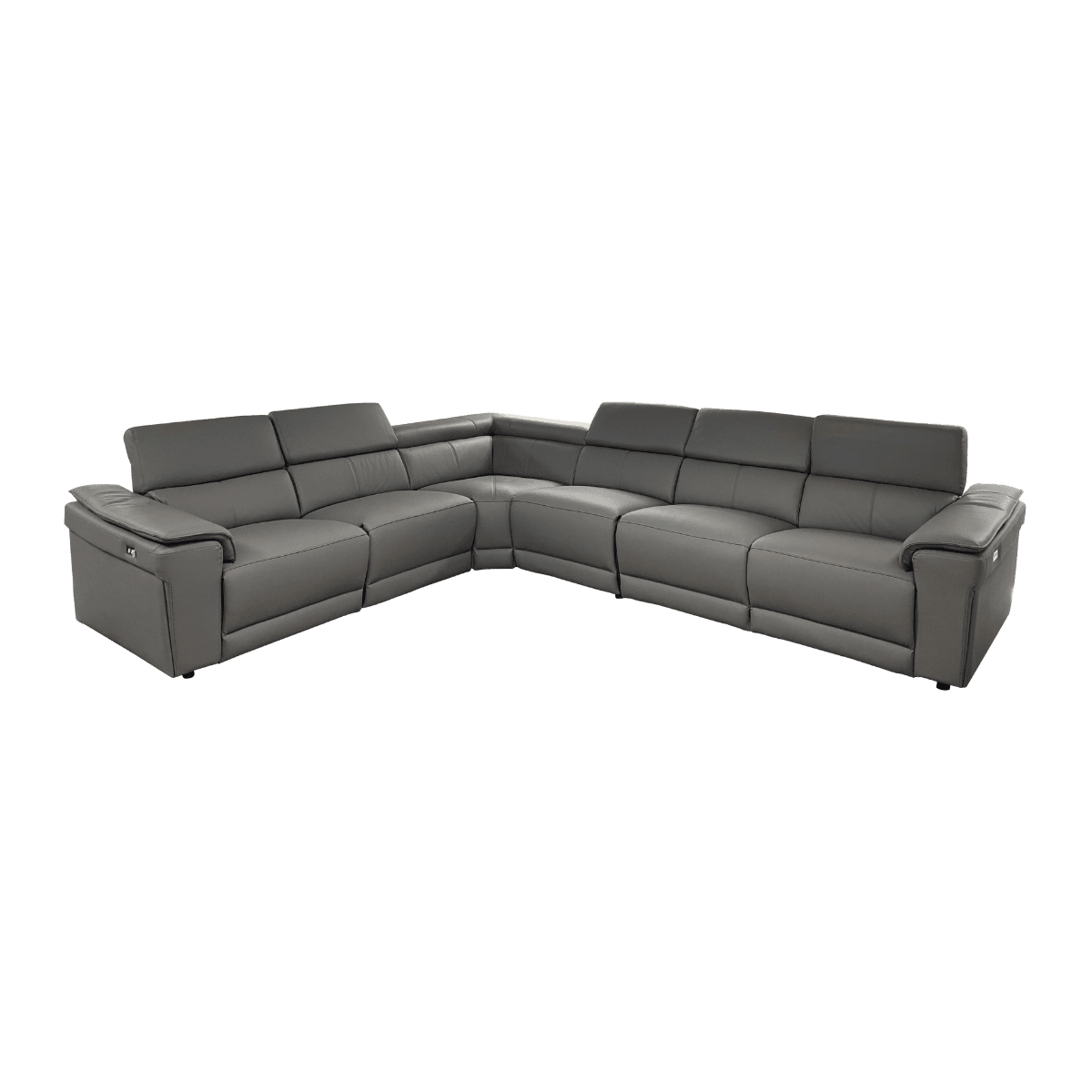 Grand salon d'angle en cuir