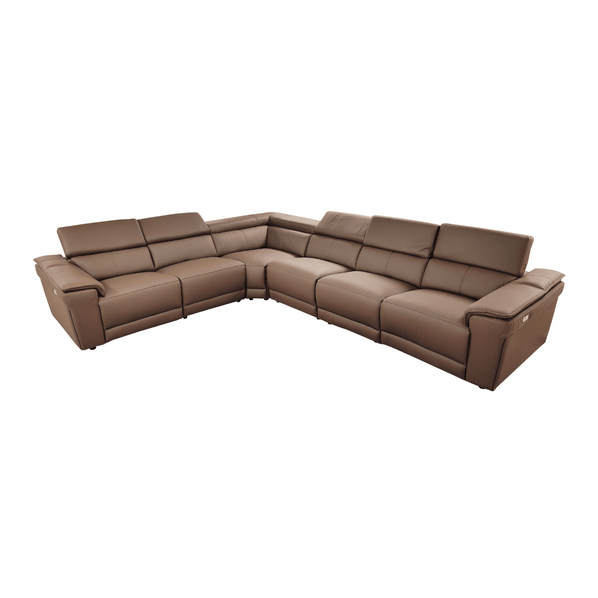 Grand salon d'angle en cuir