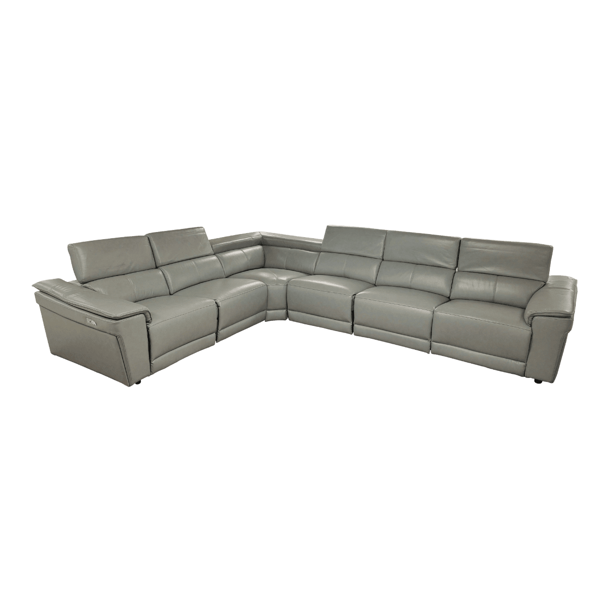 Grand salon d'angle en cuir