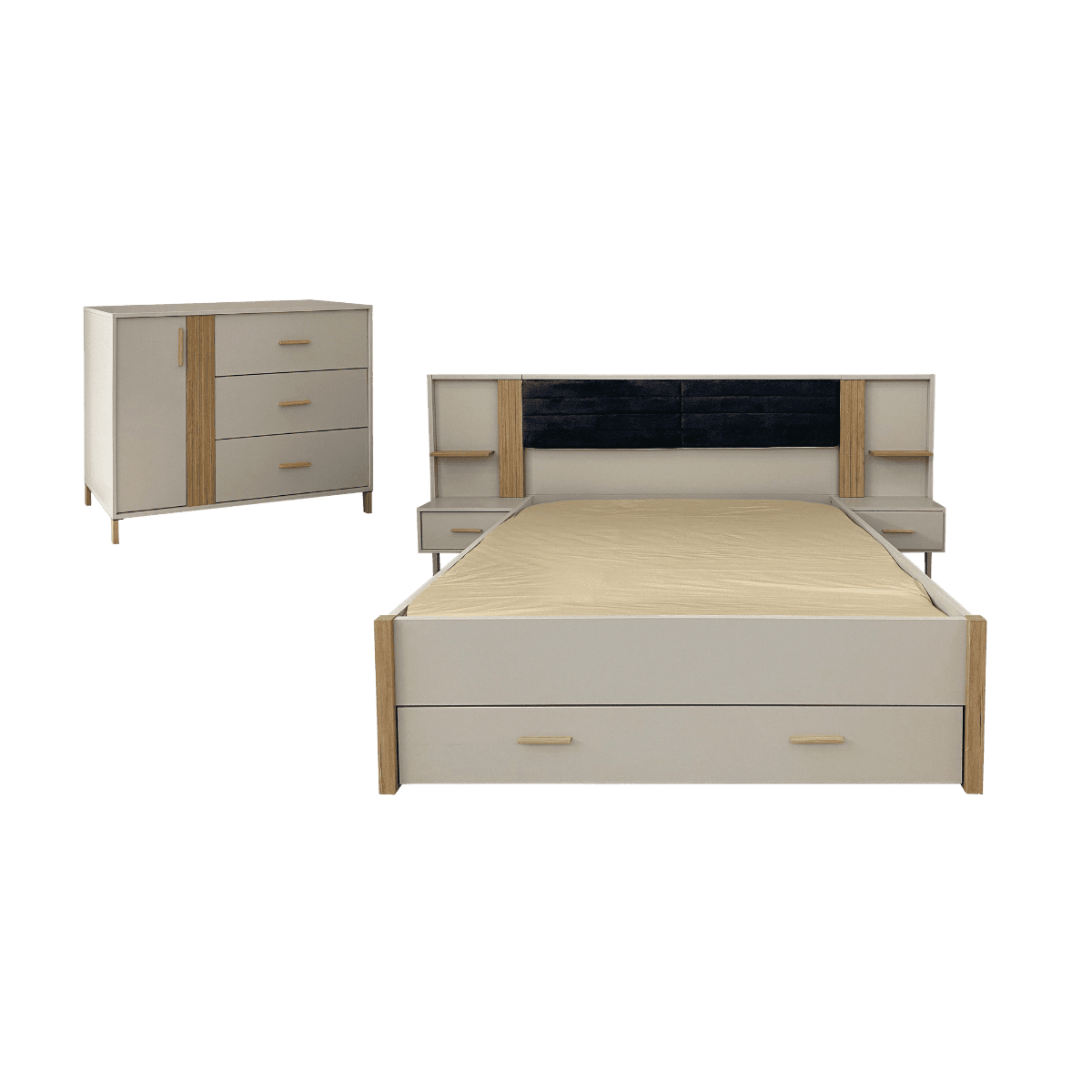 Chambre à coucher sans armoire OSTIA