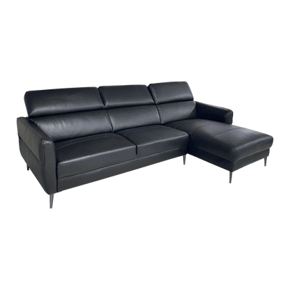 Salon d'angle en cuir