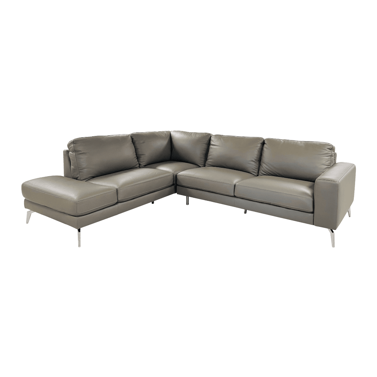 Salon d'angle en cuir