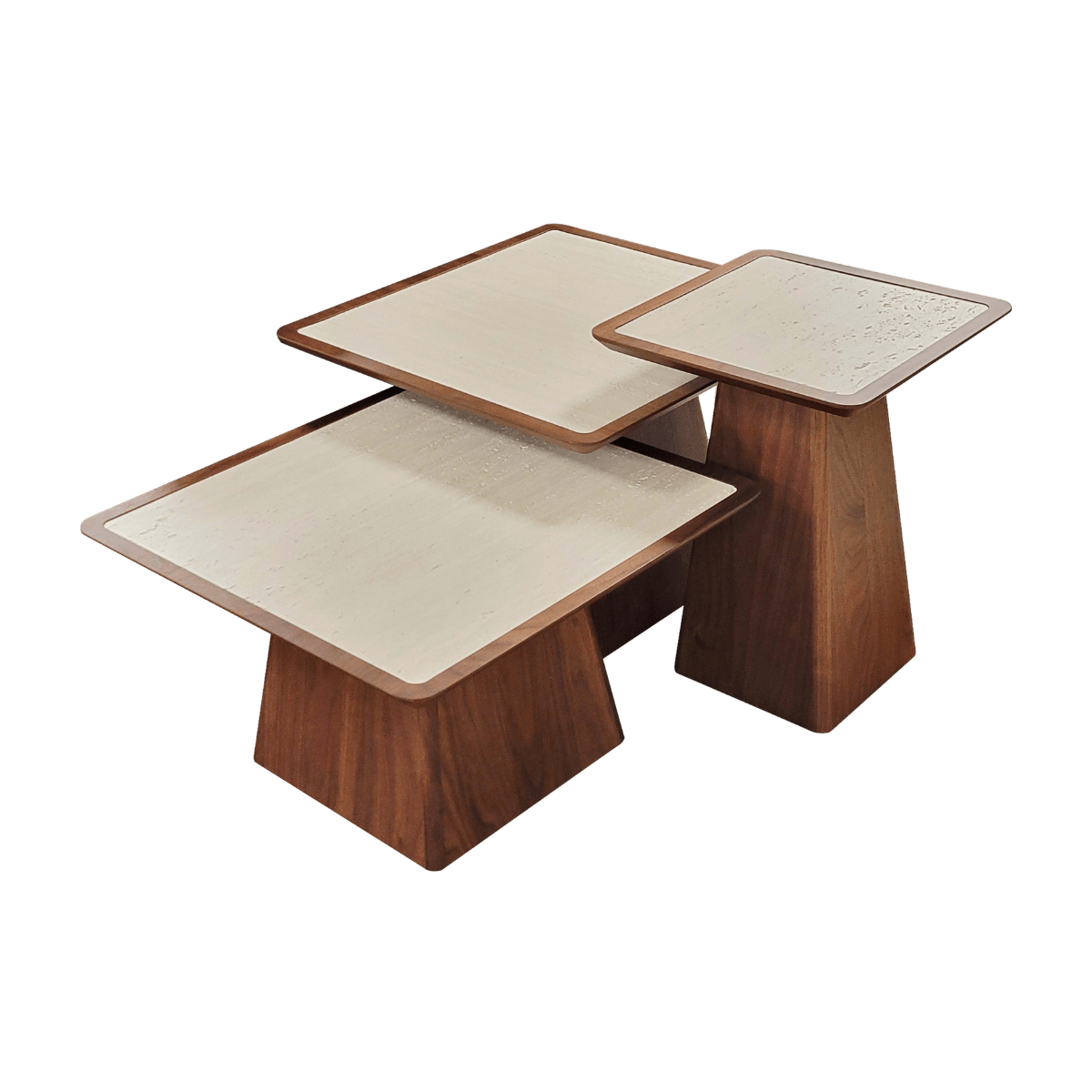 SET DE 3 TABLES BASSES