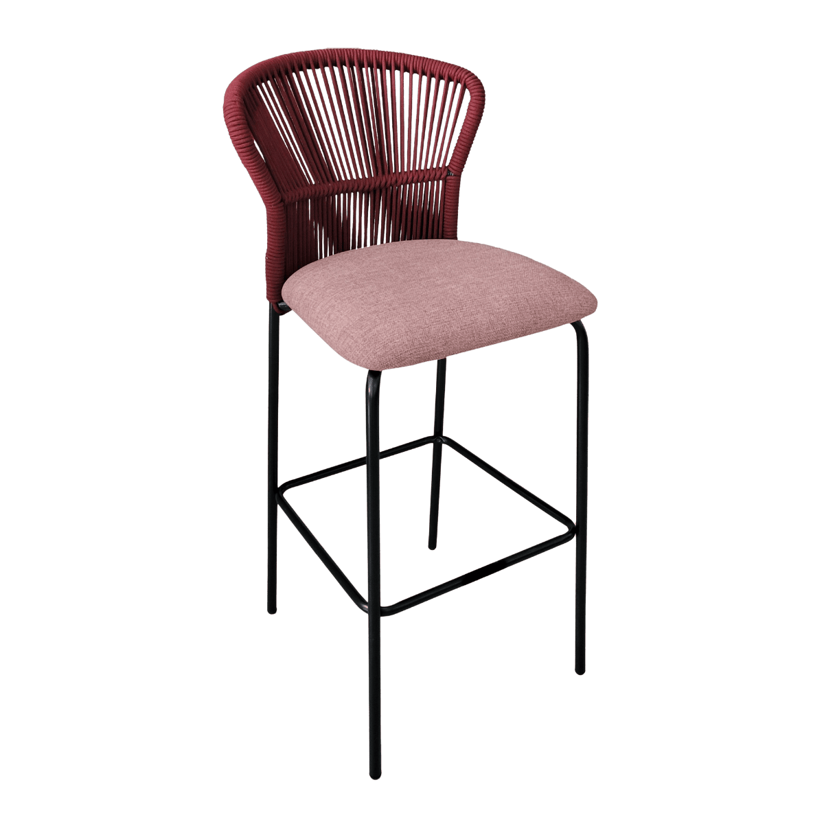 Chaise de bar en tissu