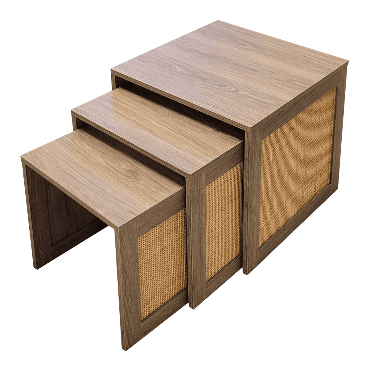 Set de 3 tables de coin LIGHT WOOD