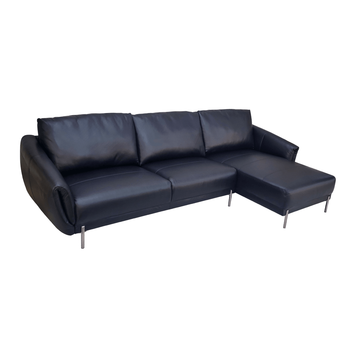 Salon d'angle en cuir