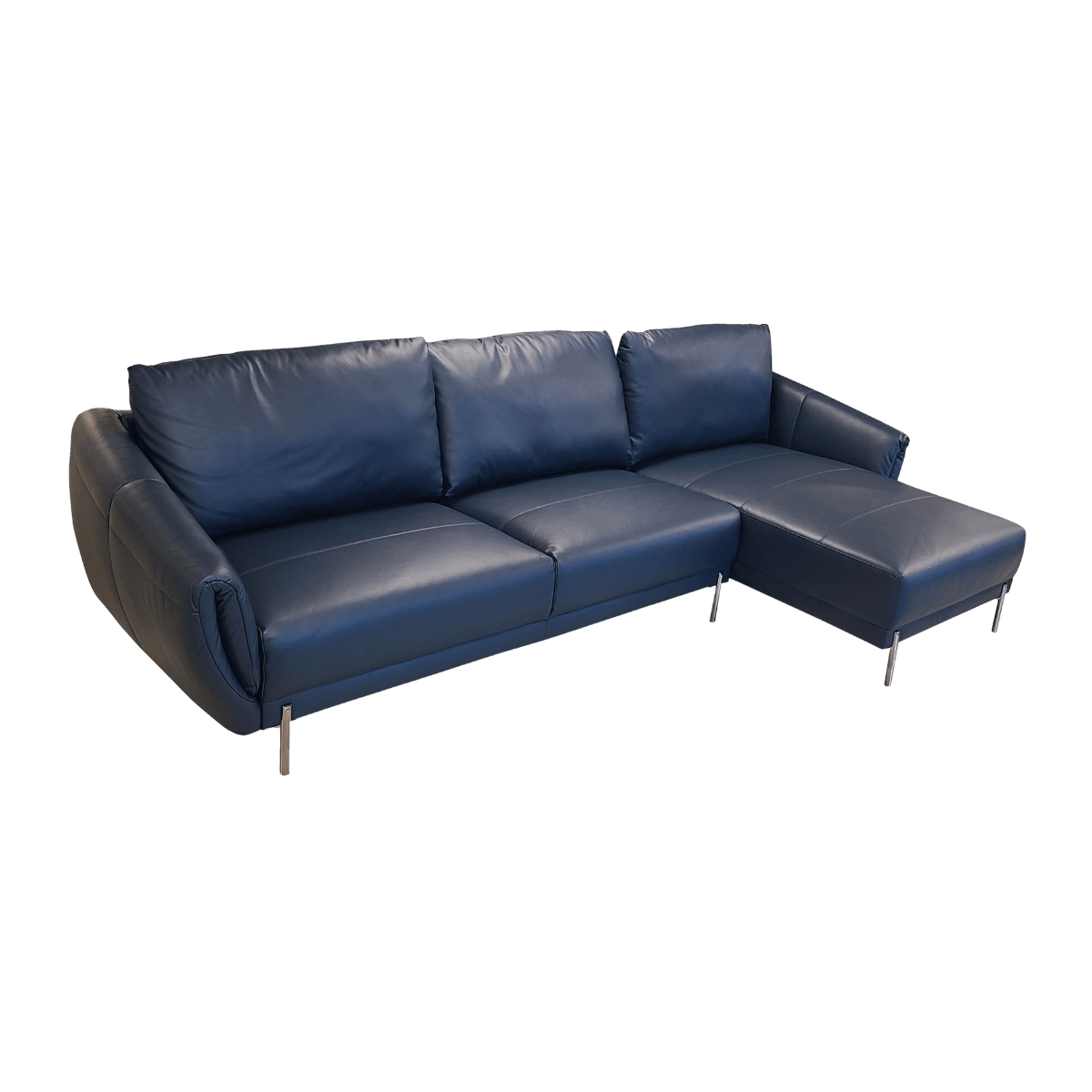 Salon d'angle en cuir