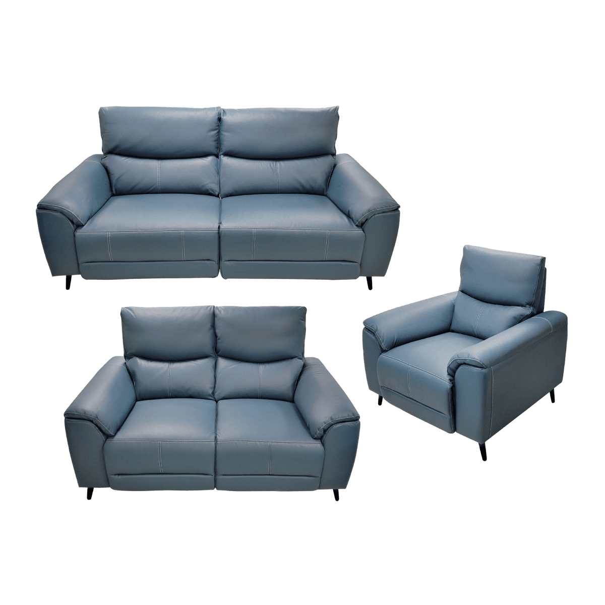 Salon 3+2+1 en cuir
