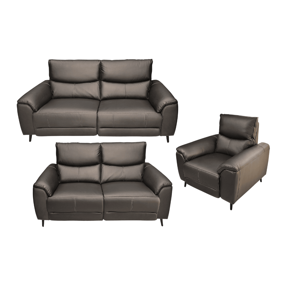 Salon 3+2+1 en cuir