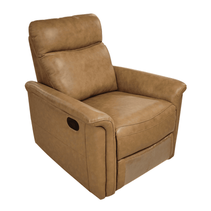 Fauteuil relax en cuir avec mécanisme manuel