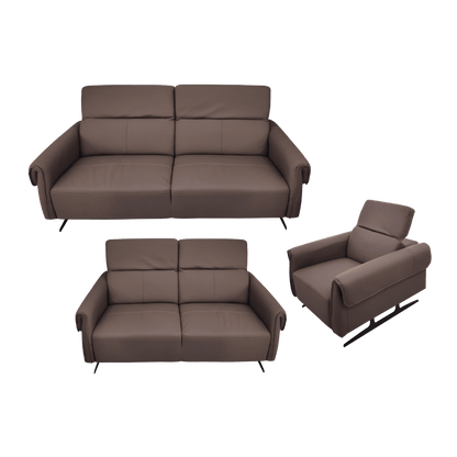 Salon 3+2+1 en cuir