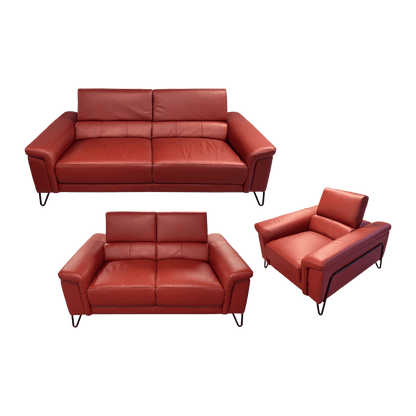Salon 3+2+1 en cuir