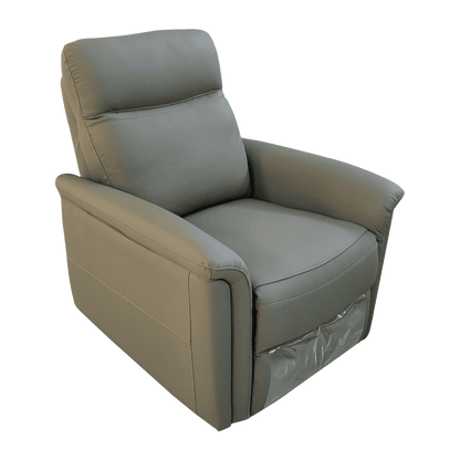 Fauteuil relax en cuir avec mécanisme manuel