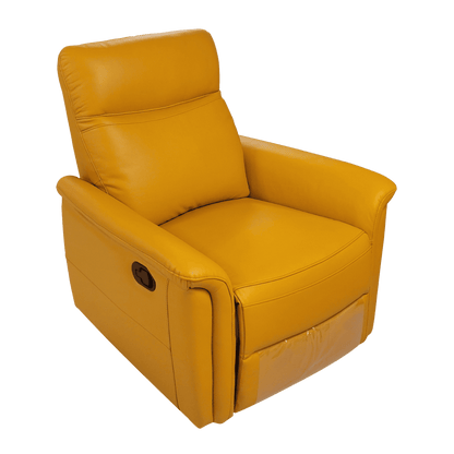 Fauteuil relax en cuir avec mécanisme manuel