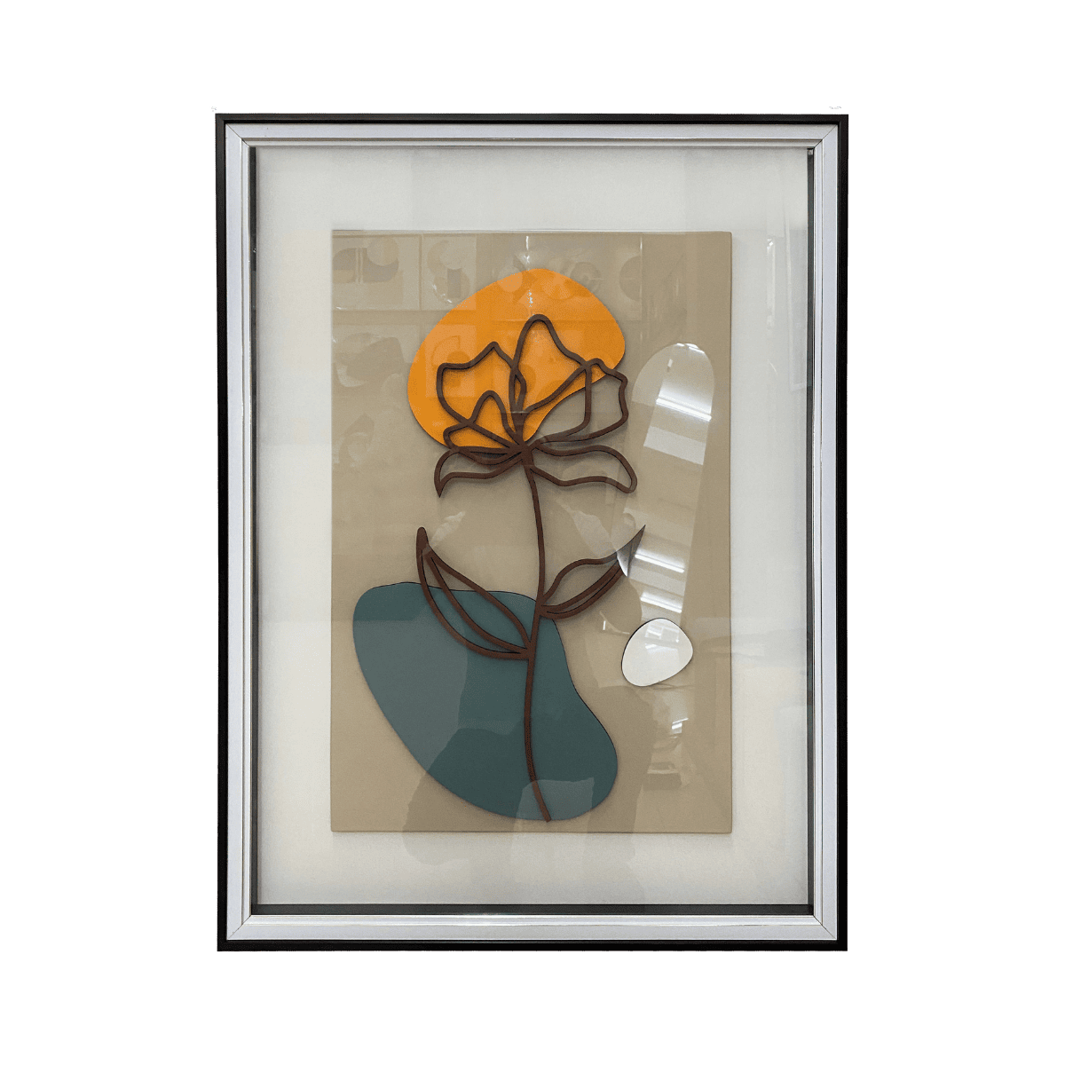 Tableau en verre 3D FLOWER